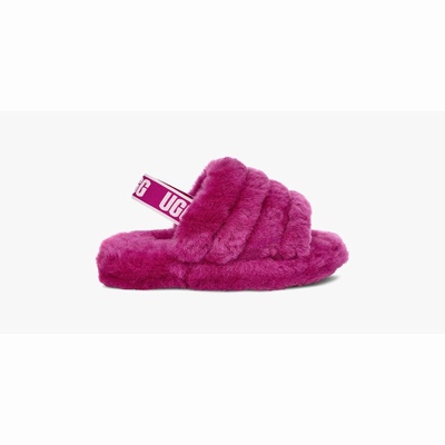 Chinelos UGG Fluff Yeah Criança Fucsia | PT-NKLZF